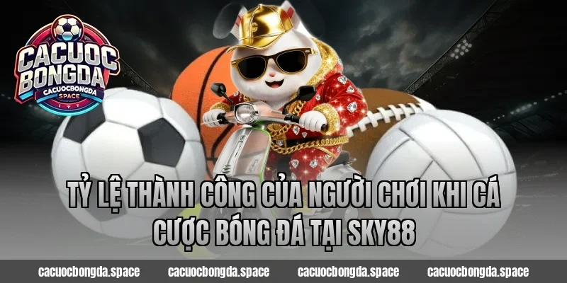 Tỷ lệ thành công của người chơi khi cá cược bóng đá tại Sky88