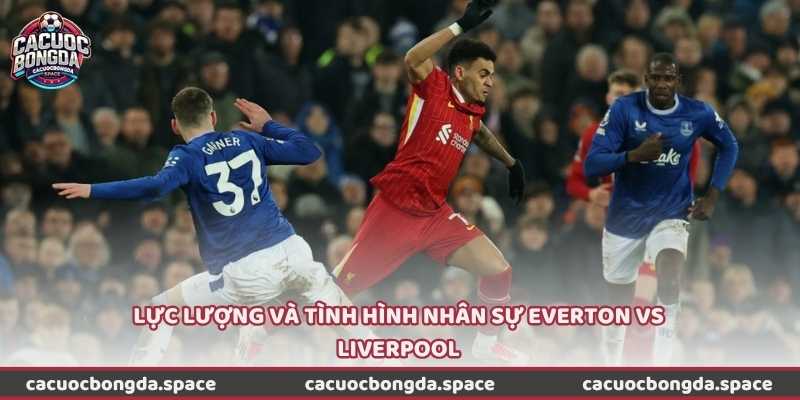 Lực lượng và tình hình nhân sự Everton vs Liverpool